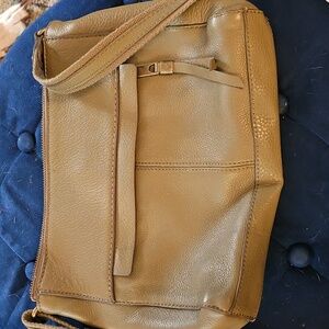 The Sak Alameda Green Leather Crossbody Bag